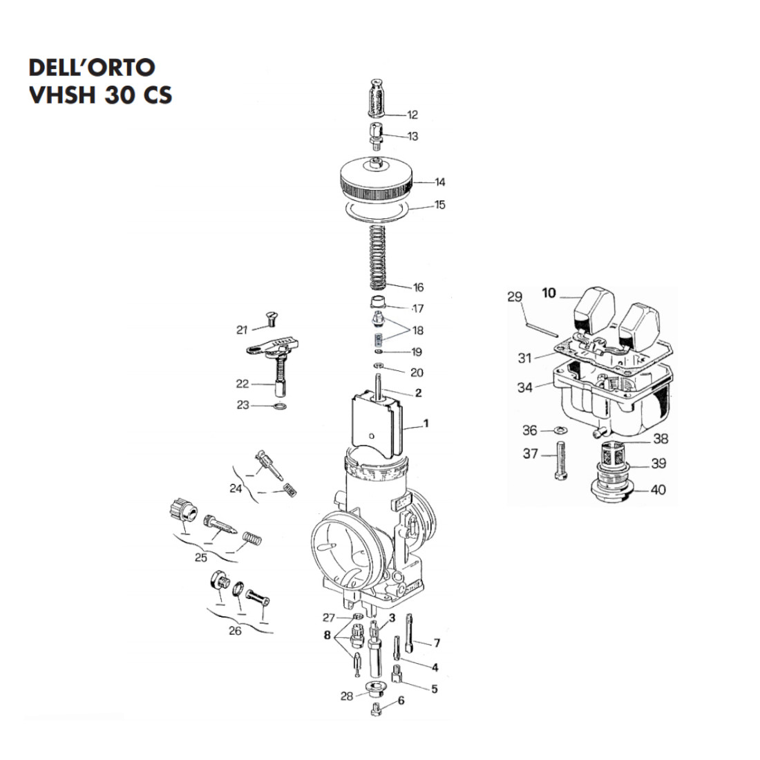 Benzin Filter Kit VHSH Dellorto 30 im Angebot - Jetzt Kaufen MondoKart